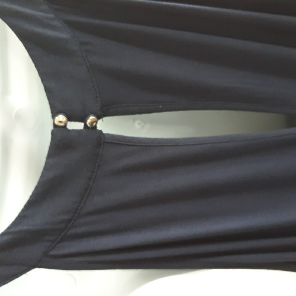 New York & Co. Navy Blue Maxi Dress Size XL - Picture 4 of 10